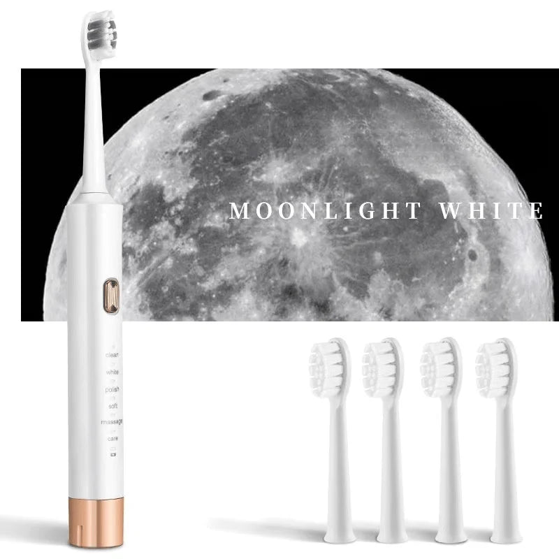 New Design Electric Sonic Toothbrush Soft Bristle 6 Cleaning Modes LED Display IPX7 Waterproof USB Fast Charging Oral Care Tool
